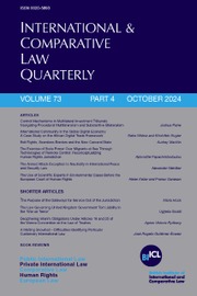 International & Comparative Law Quarterly